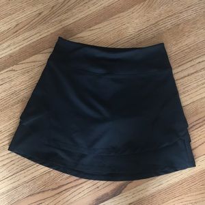 Black Golf / Tennis Active Skirt Shorts